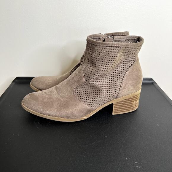 Taupe Ankle Booties LAST CALL - Picture 1 of 7